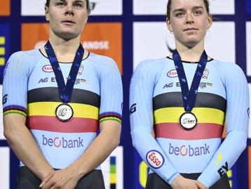 La médaille d'argent pour Katrijn De Clercq (Madison) aux Championnats d'Europe de cyclisme sur piste 