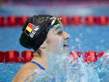 Sarah Dumont prolonge son titre de championne d'Europe juniors sur 200m papillon à Samorin.
